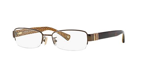 coach semi rimless eyeglass frames.